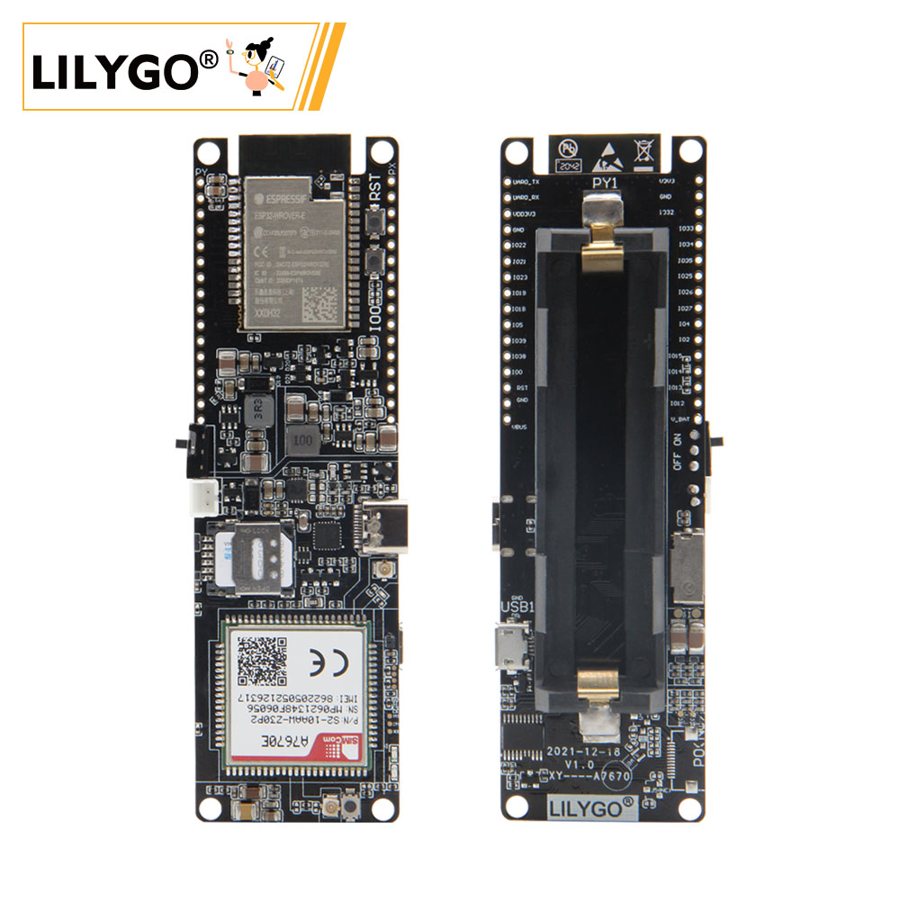 Esp32 Wifi Bluetooth Module - LILYGO® TTGO T-A7670G/E/SA R2 4G geliştirme