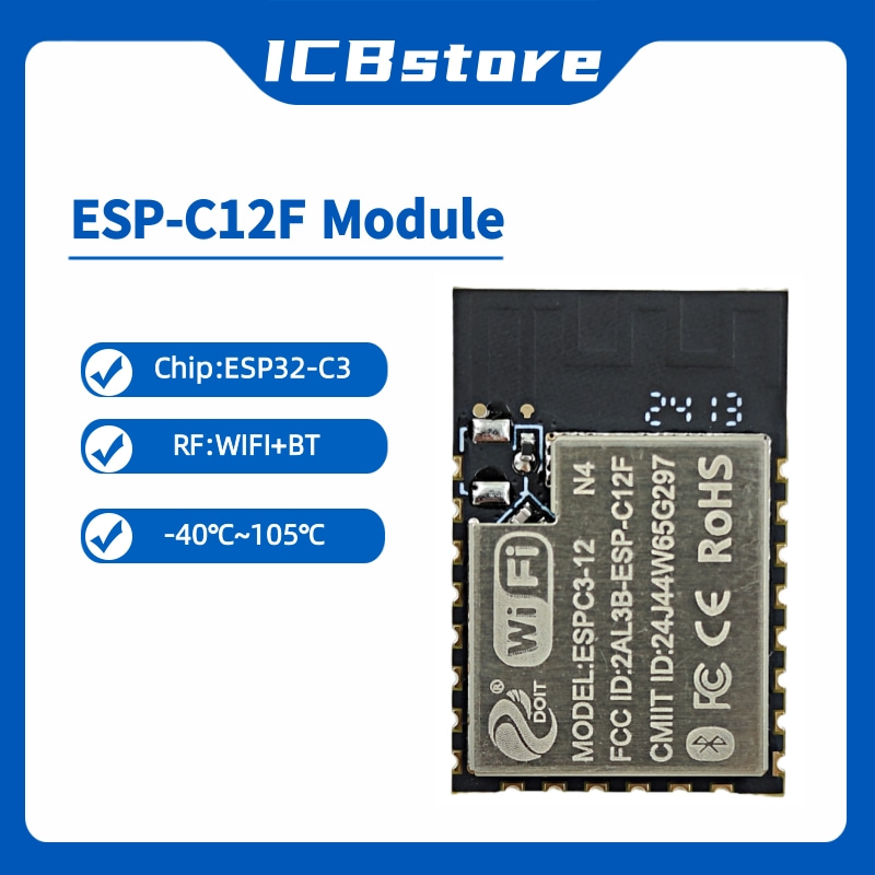 Esp32 Wifi Bluetooth Module - ESP32-C3 Serisi Modül ESP-C12F Seri Port