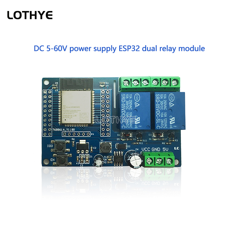 Espressif Esp32 - ESP32 Çift Kanallı Wifi Bluetooth Röle