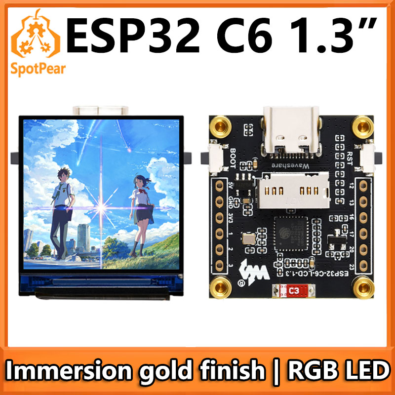 Espressif Esp32 - ESP32-C6 LCD Geliştirme Kartı 1.3 inç
