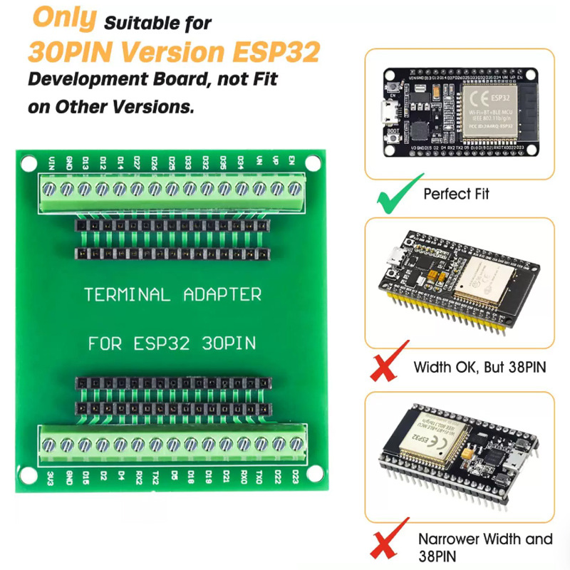 Esp32 Wifi Bluetooth Module - ESP32 Geliştirme Kartı NodeMCU-32S ESP32-32D 32U