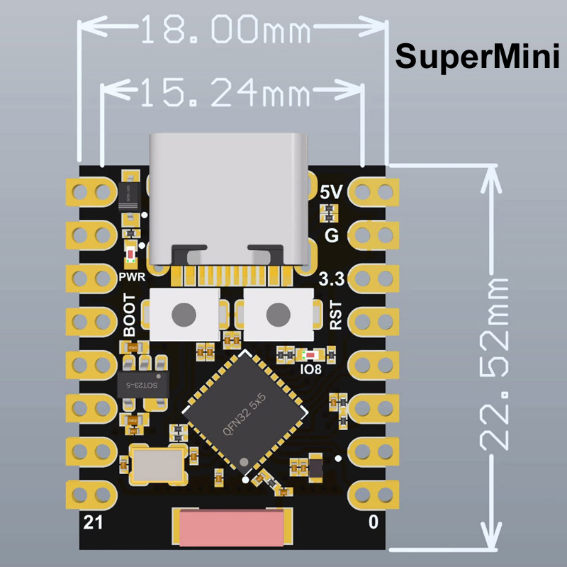 ESP32-S3 Supermini Pro MINI Ge - Espressif Esp32 incelemesi ve fiyatı