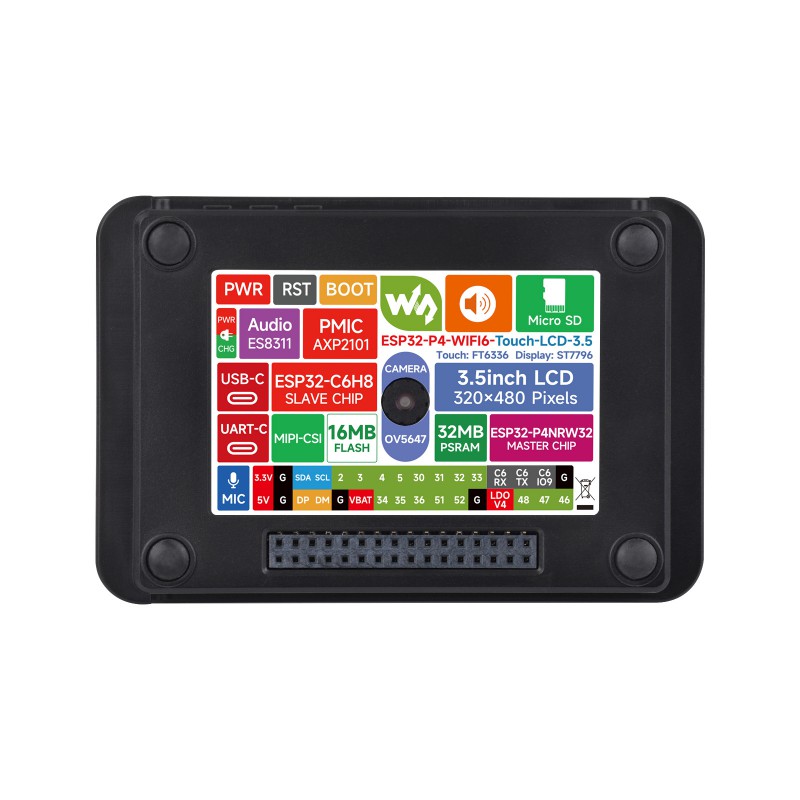 Waveshare ESP32-P4 Wi-Fi 6 Vis - Esp32 P4 incelemesi ve fiyatı