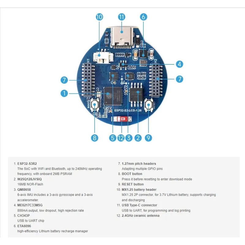 ESP32-S3 LCD geliştirme kartı  - Esp32 Development Board incelemesi ve fiyatı